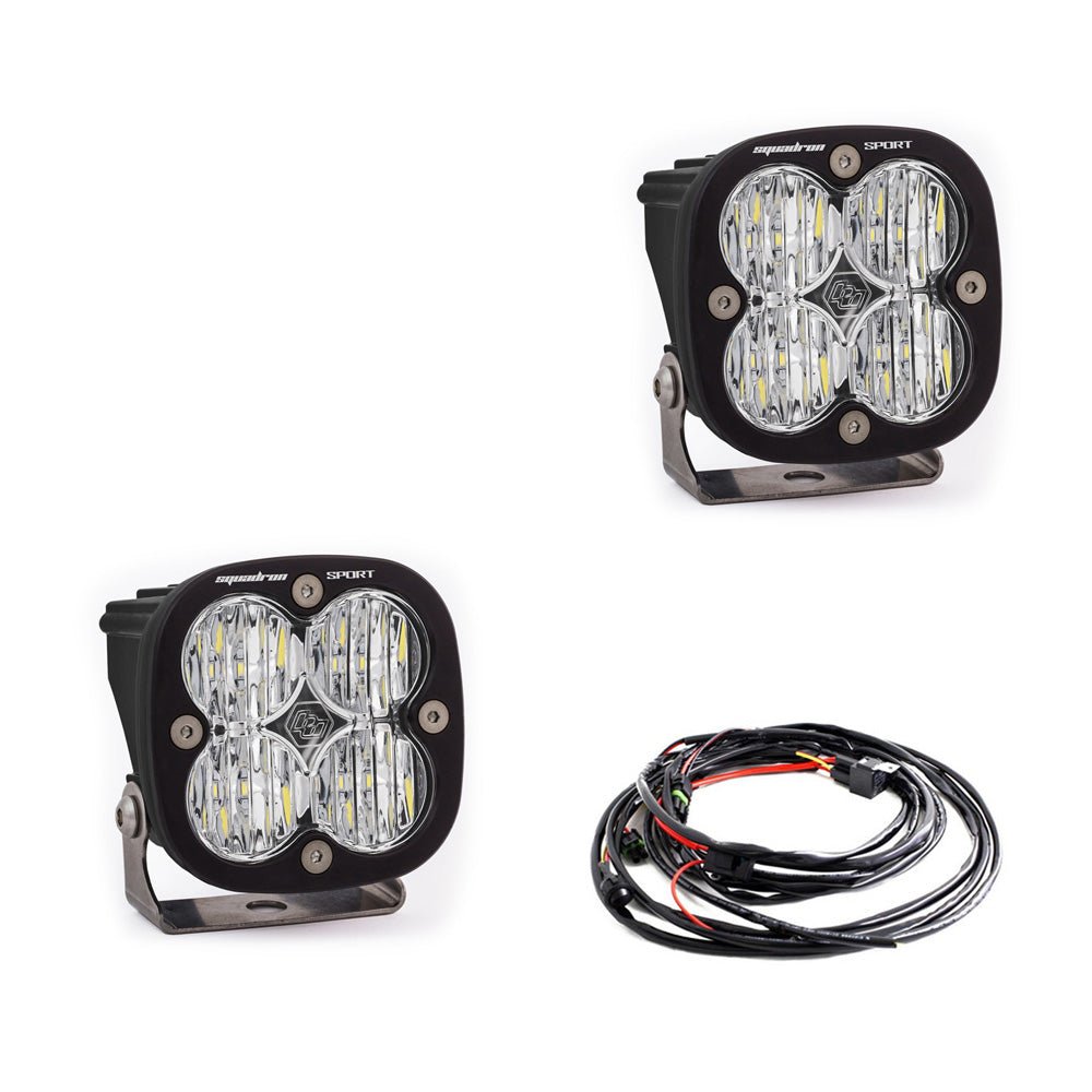 Squadron Sport Black LED Auxiliary Light Pod Pair - Universal - OffRoad HQ